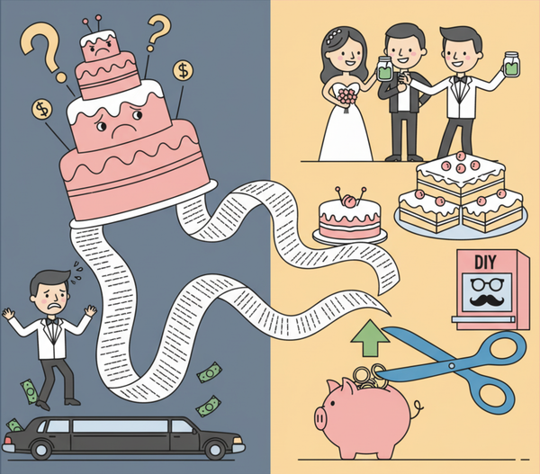 How to save money planning a wedding...