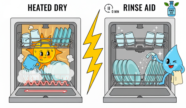 Dishwasher Meta: Rinse Aid vs. Heated Dry